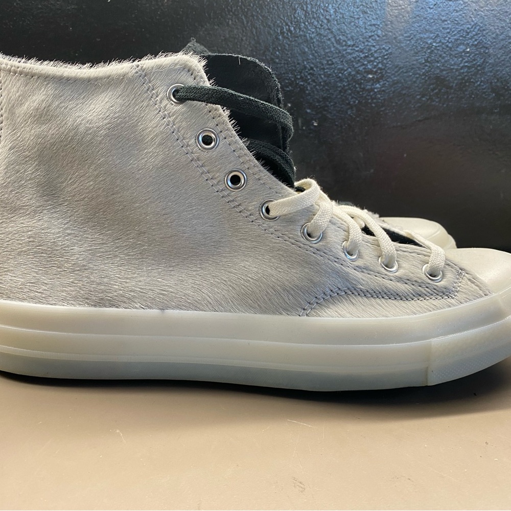 New with Box Converse x CLOT Chuck 70 Hi White/Black Faux Fur Panda A00321C Size